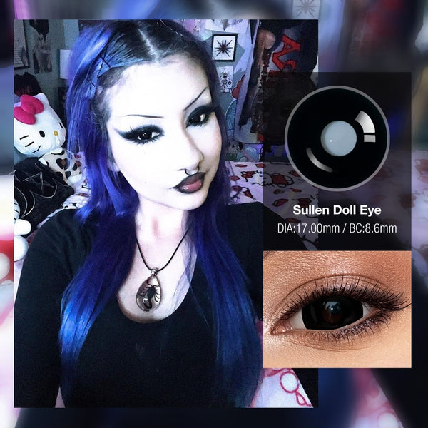 Pixy's Sullen Doll Eye 17mm Mini Sclera Contact Lenses(12 months of use)