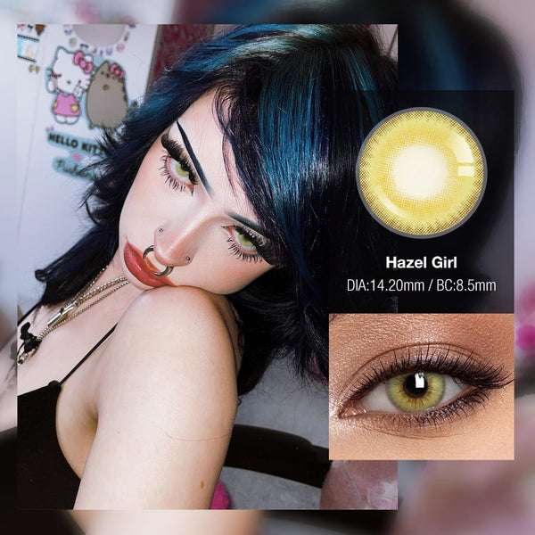 Hazel Girl Contact Lenses