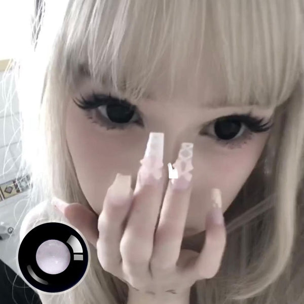 Bonbon's Dollie Darknight Black Contact Lenses(12 months of use)