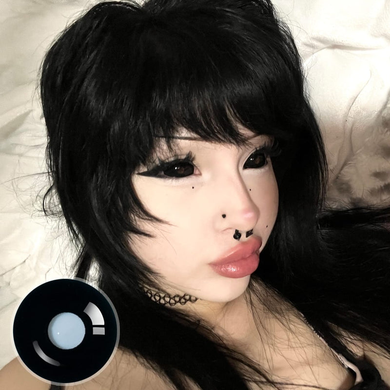 Poopie's Dark Demon Doll Eye 22MM Full Sclera Contact Lenses