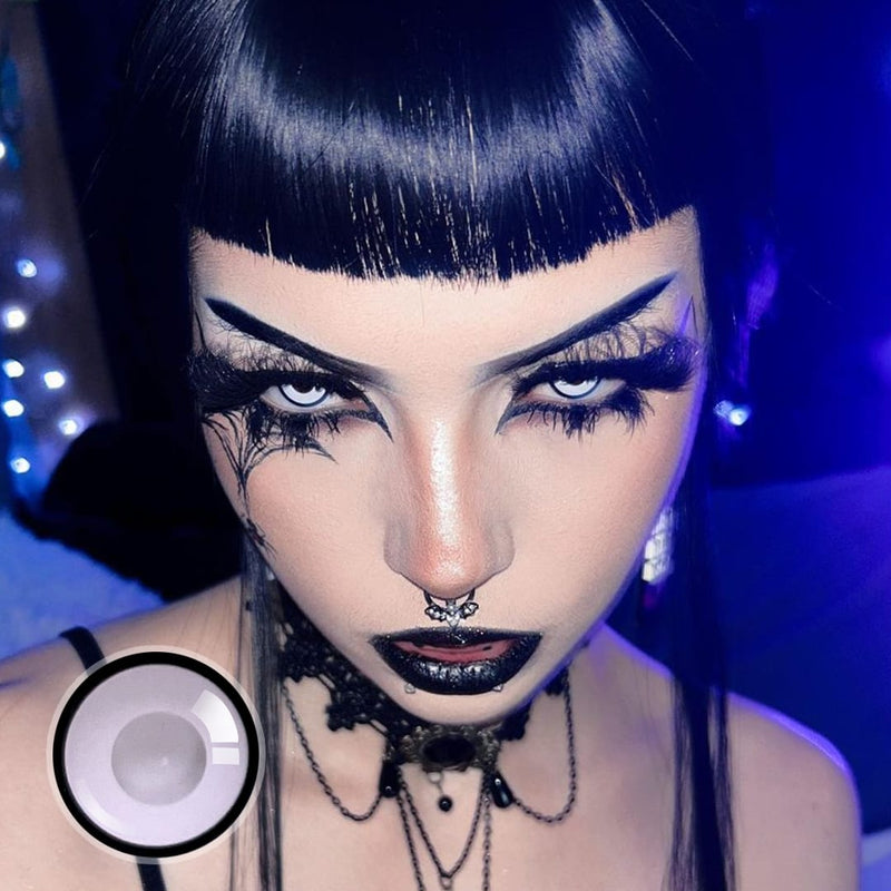 Dracula Vampire White Contact Lenses(12 months of use)