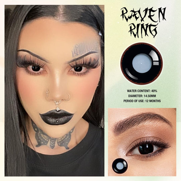 Raven Ring Contact Lenses(12 months of use)
