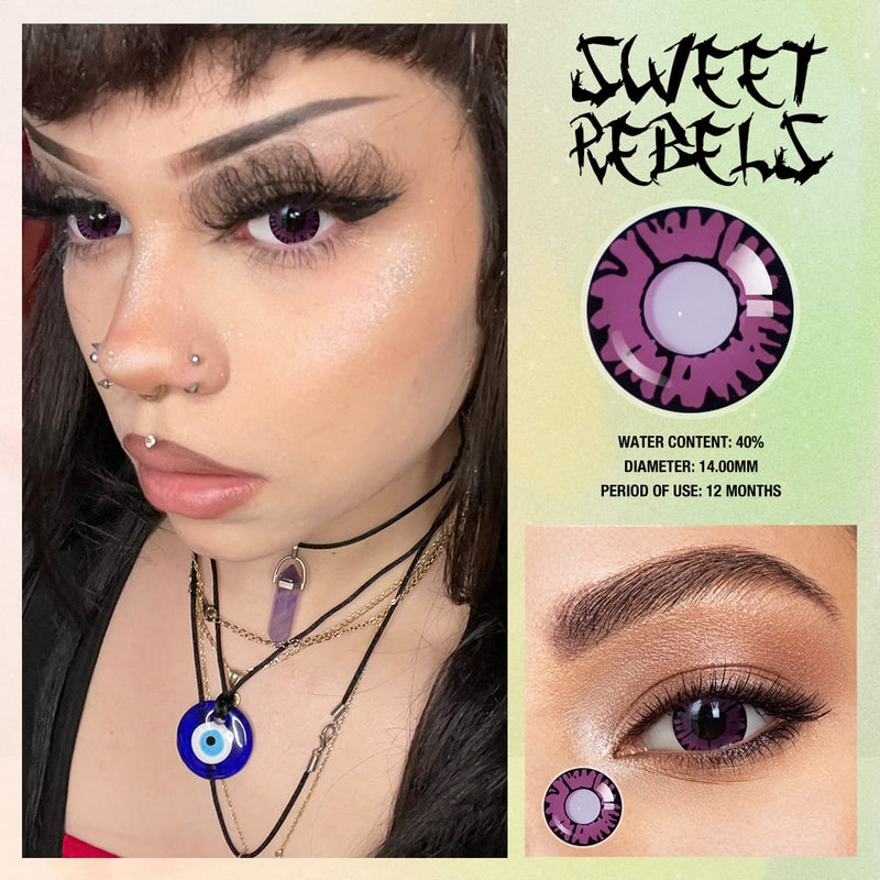 Sweet Rebels Contact Lenses(12 months of use)