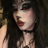 Alexis' Red Demon Doll Eye Mini Sclera Contact Lenses (17MM)