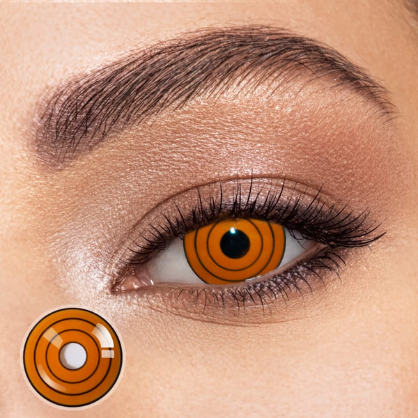 Amber Ripple Contact Lenses