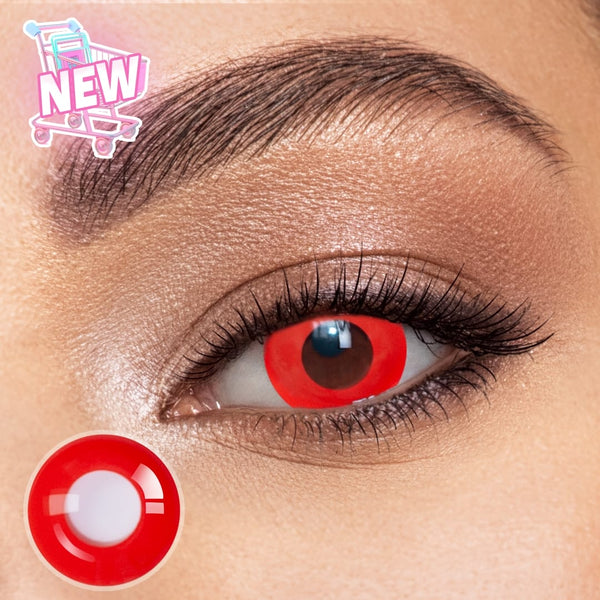 Crimson Aura Contact Lenses