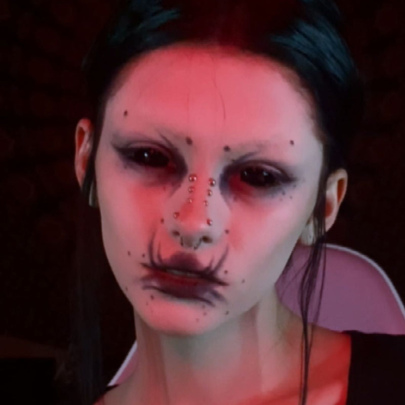Nene's Dark Demon Doll Eye 22MM Full Sclera Contact Lenses
