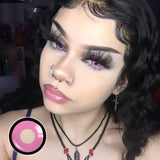 Anime Cloud Rim Pink Contact Lenses(12 months of use)