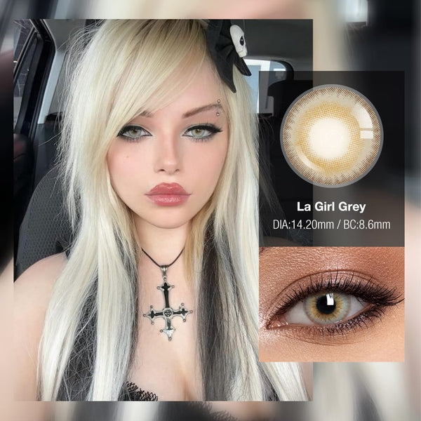 Cat LA Girl Grey Contact Lenses(12 months of use)