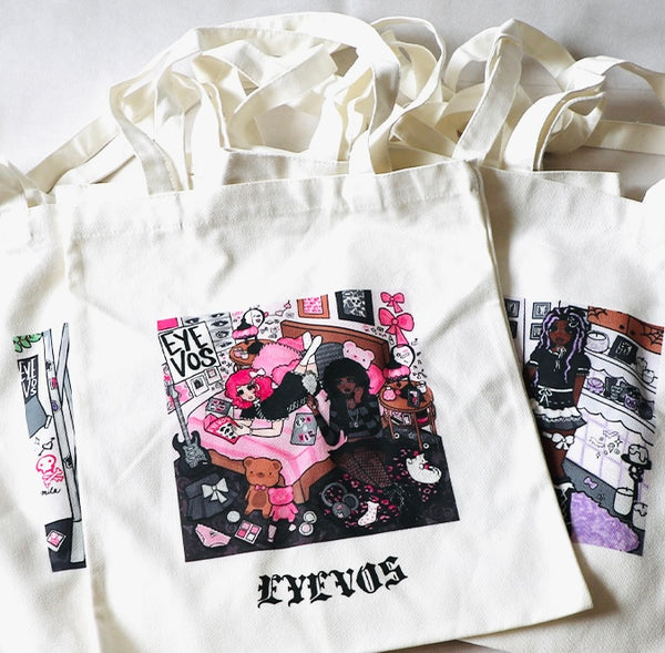 (EYEVOS Exclusive!) Edgy Alternative Tote Bag ✖️ 1 Random Piece