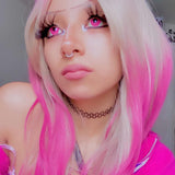 Unikittie's Pure Pink Colored Contact Lenses
