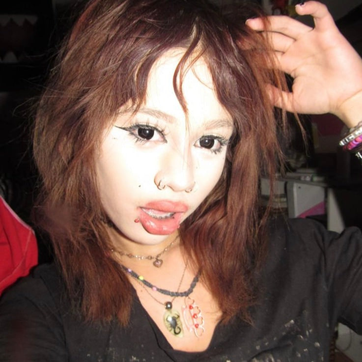 Linn's Dollie Darknight Black Contact Lenses(12 months of use)