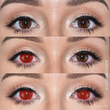Gridding Red Contact Lenses(12 months of use)