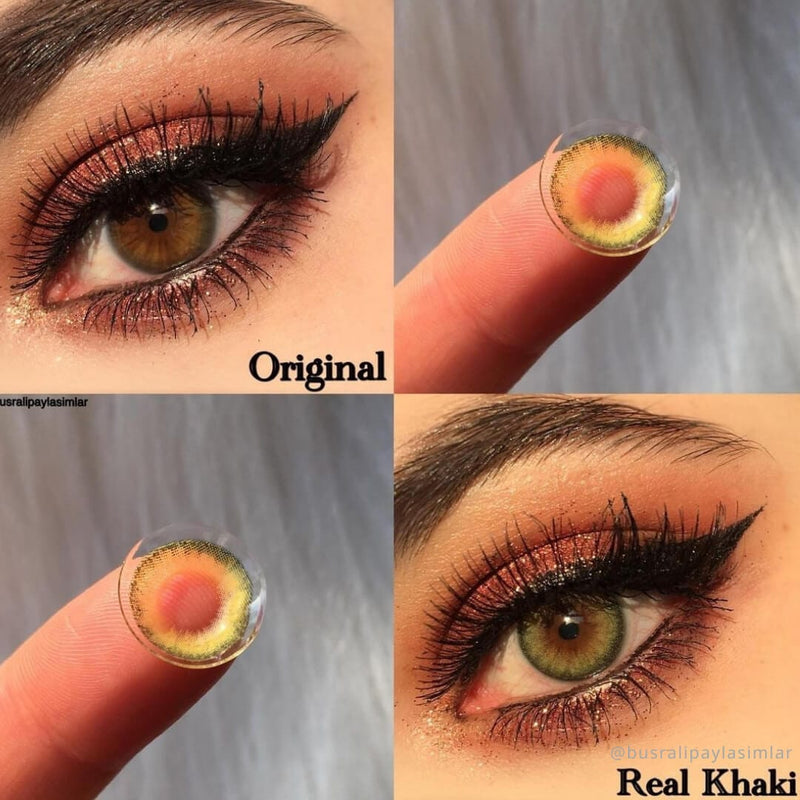 Real Khaki Contact Lenses(12 months of use)