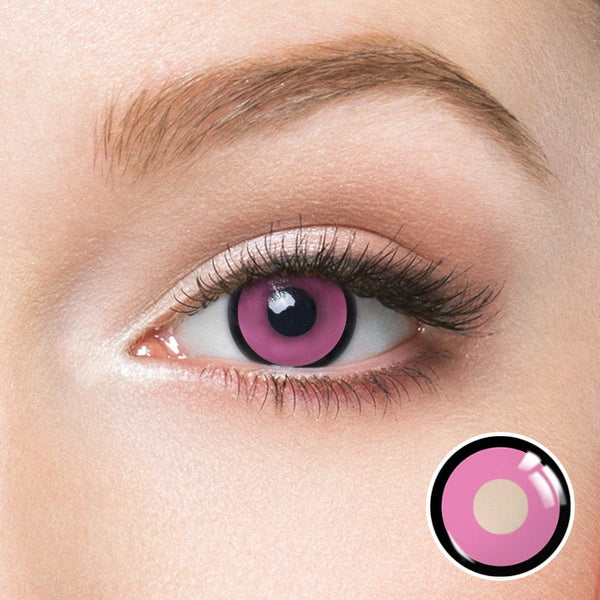 Anime Cloud Rim Pink Contact Lenses(12 months of use)