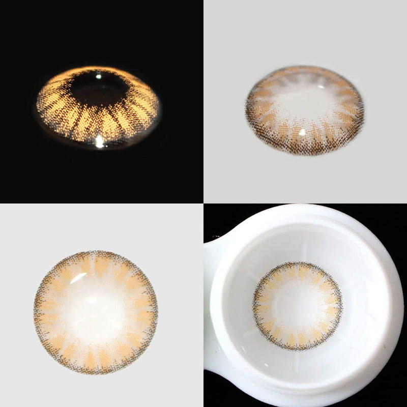 Crystal Ball Brown Contact Lenses(12 months of use)