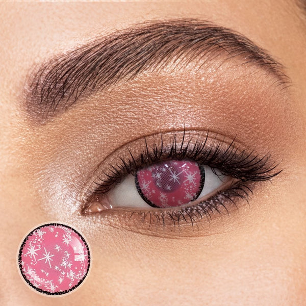 Pink Snow Contact Lenses(12 months of use)