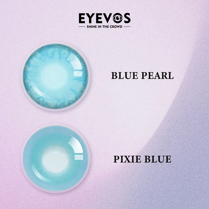 Top 1 Blue Colored Contact Lens Set on Tiktok(2 pairs)